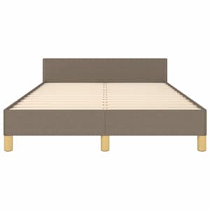 Rám postele bez matrace taupe 120 x 200 cm textil - obrázek 6