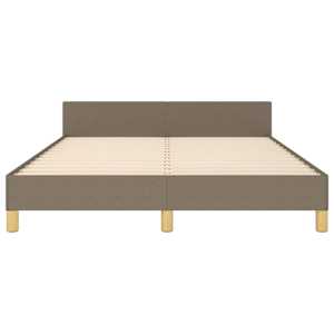 Rám postele bez matrace taupe 140 x 190 cm textil - obrázek 6