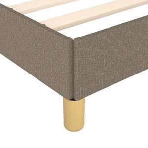 Rám postele bez matrace taupe 140 x 190 cm textil - obrázek 8