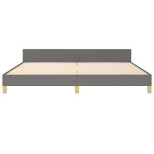 Rám postele s čelem tmavě šedý 200x200 cm textil - obrázek 6