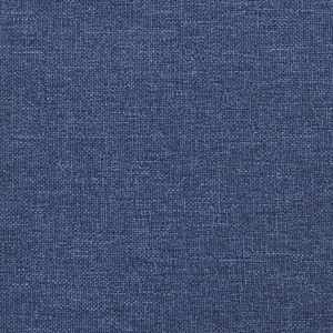 Rám postele s čelem modrý 200 x 200 cm textil - obrázek 11