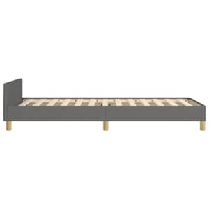 Rám postele s čelem tmavě šedý 80 x 200 cm textil - obrázek 7