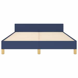 Rám postele bez matrace modrý 140 x 190 cm textil - obrázek 6