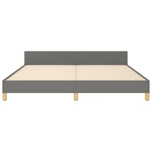 Rám postele s čelem tmavě šedý 180x200 cm textil - obrázek 6