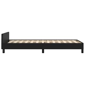 Rám postele s čelem černý 80 x 200 cm umělá kůže - obrázek 7