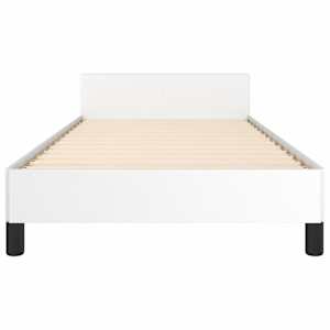 Rám postele s čelem bílý 100x200 cm umělá kůže - obrázek 6