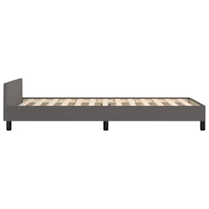Rám postele s čelem šedý 100x200 cm umělá kůže - obrázek 7