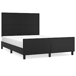 Rám postele s čelem černý 140x190 cm umělá kůže - obrázek 2