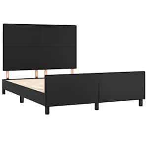 Rám postele s čelem černý 140x190 cm umělá kůže - obrázek 4