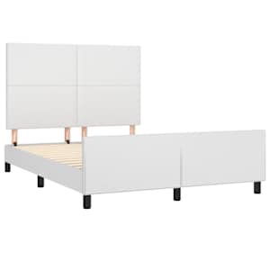 Rám postele s čelem bílý 140x190 cm umělá kůže - obrázek 4