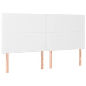 Rám postele s čelem bílý 200x200 cm umělá kůže - obrázek 9