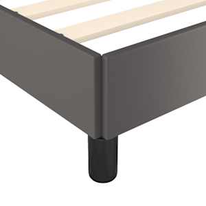 Rám postele s čelem šedý 200x200 cm umělá kůže - obrázek 8