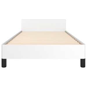 Rám postele s čelem bílý 90x200 cm umělá kůže - obrázek 6