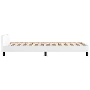 Rám postele s čelem bílý 90x200 cm umělá kůže - obrázek 7
