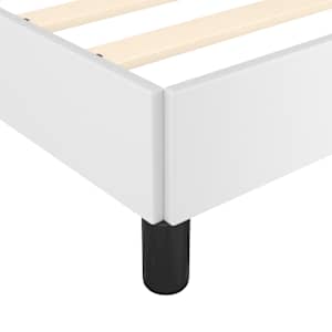 Rám postele s čelem bílý 90x200 cm umělá kůže - obrázek 8