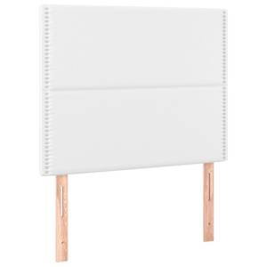 Rám postele s čelem bílý 90x200 cm umělá kůže - obrázek 9