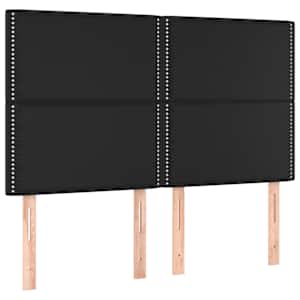 Rám postele s čelem černý 140x190 cm umělá kůže - obrázek 9