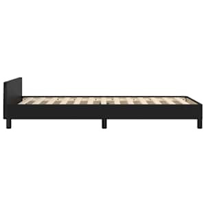 Rám postele s čelem černý 100x200 cm umělá kůže - obrázek 7
