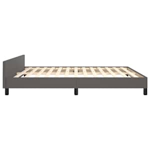 Rám postele s čelem šedý 180x200 cm umělá kůže - obrázek 7