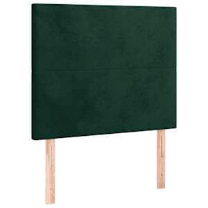 Rám postele bez matrace tmavě zelená 80 x 200 cm samet - obrázek 9