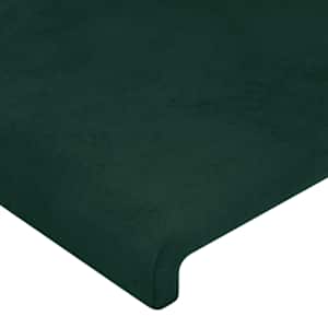 Rám postele bez matrace tmavě zelená 80 x 200 cm samet - obrázek 10