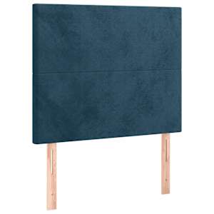 Rám postele bez matrace tmavě modrý 80x200 cm samet - obrázek 9