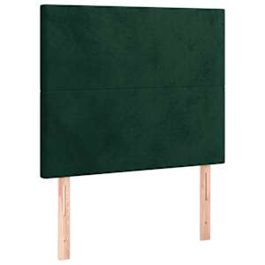 Rám postele bez matrace tmavě zelená 90 x 200 cm samet - obrázek 9
