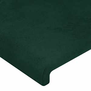 Rám postele bez matrace tmavě zelená 90 x 200 cm samet - obrázek 10
