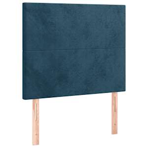 Rám postele bez matrace tmavě modrý 100x200 cm samet - obrázek 9