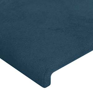 Rám postele bez matrace tmavě modrý 100x200 cm samet - obrázek 10