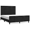 vidaXL voodiraam ilma madratsita, must, 140x190 cm, samet
