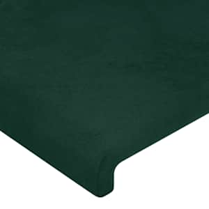 Rám postele bez matrace tmavě zelená 160 x 200 cm samet - obrázek 10