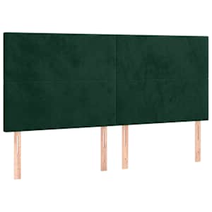 Rám postele s čelem tmavě zelený 180x200 cm samet - obrázek 9