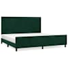 vidaXL Voodiraam ilma Madratsita Tumeroheline 200x200 cm samet