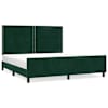 vidaXL Voodiraam ilma Madratsita Tumeroheline 200x200 cm samet