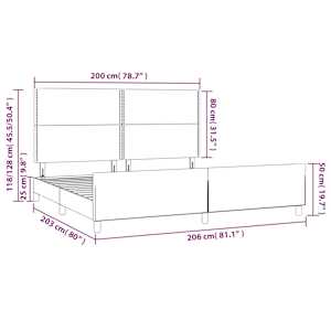 Rám postele bez matrace tmavě zelená 200 x 200 cm samet - obrázek 12