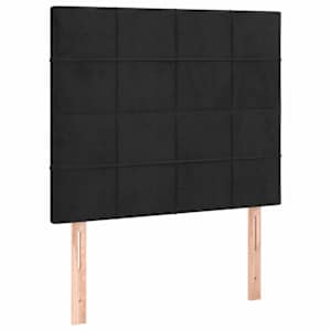 Rám postele s čelem černý 90x200 cm samet - obrázek 8