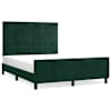 vidaXL Voodiraam ilma Madratsita Tumeroheline 140x190 cm samet