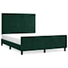vidaXL Voodiraam ilma Madratsita Tumeroheline 140x200 cm samet
