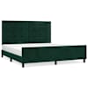 vidaXL Voodiraam ilma Madratsita Tumeroheline 160x200 cm samet