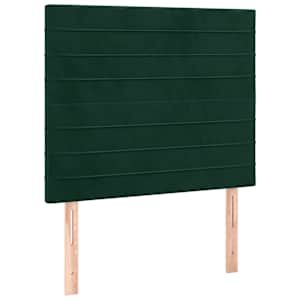 Rám postele bez matrace tmavě zelená 120 x 200 cm samet - obrázek 7