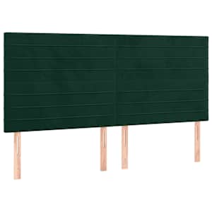 Rám postele s čelem tmavě zelený 180x200 cm samet - obrázek 7