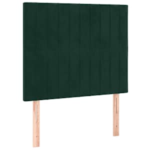 Rám postele bez matrace tmavě zelená 90 x 200 cm samet - obrázek 7