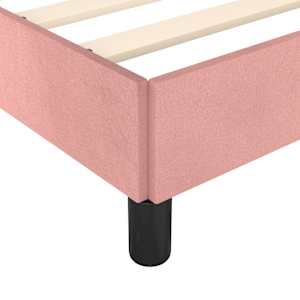 Rám postele s čelem růžový 100x200 cm samet - obrázek 10