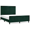 vidaXL Voodiraam ilma Madratsita Tumeroheline 140x190 cm samet