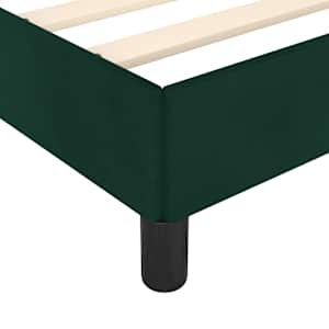 Rám postele bez matrace tmavě zelená 80 x 200 cm samet - obrázek 9
