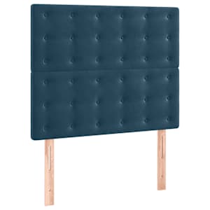 Rám postele bez matrace tmavě modrý 100x200 cm samet - obrázek 8