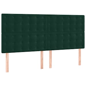 Rám postele s čelem tmavě zelený 180x200 cm samet - obrázek 7