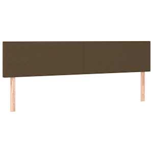 Box spring postel s matrací tmavě hnědá 160x200 cm textil - obrázek 6