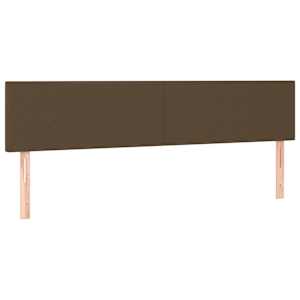 Box spring postel s matrací tmavě hnědá 200x200 cm textil - obrázek 6